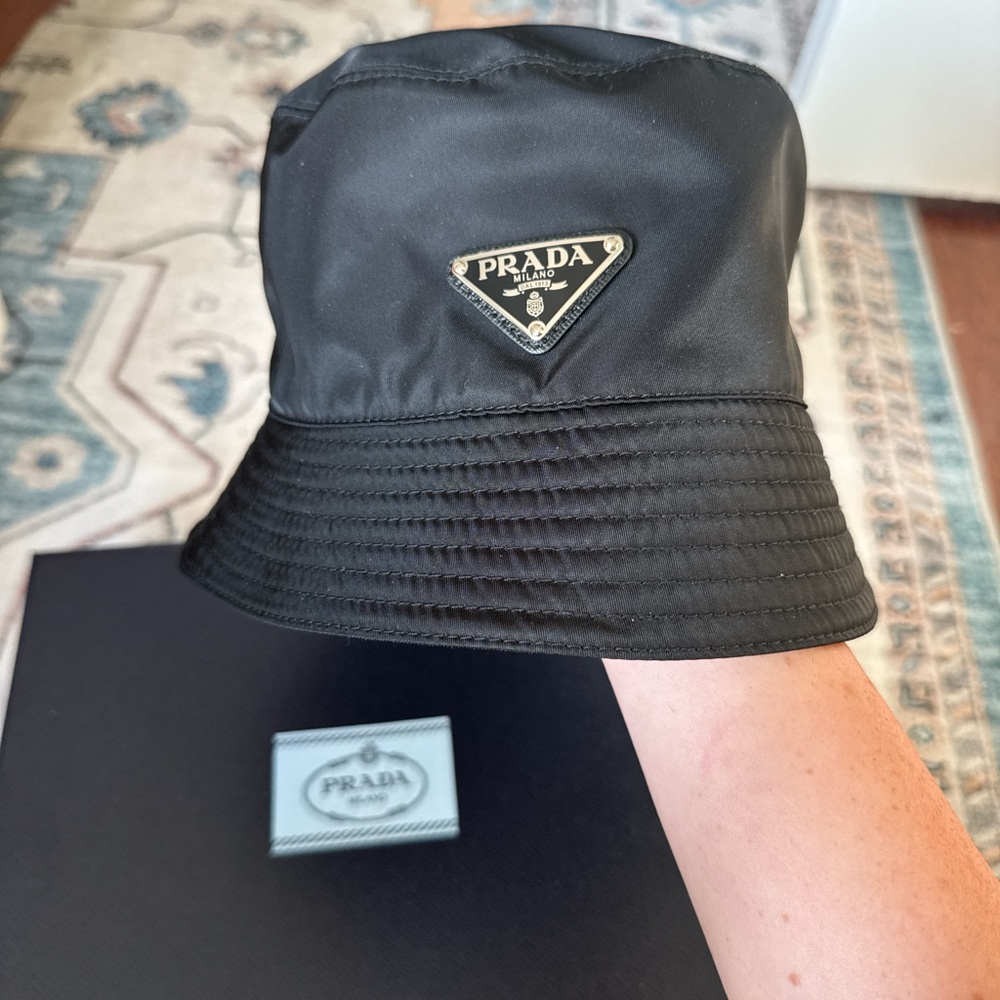 Prada Black nylon Bucket Hat